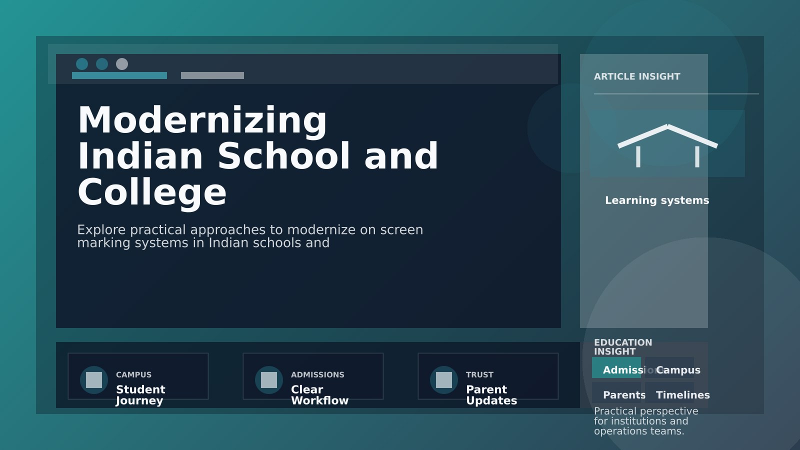 Digital examiner evaluating answer scripts on on-screen marking system in Indian school